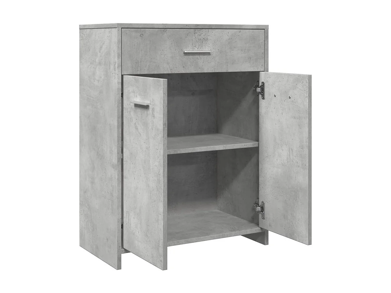 Armoire de salle de bain Gris béton 60x33x80 cm Aggloméré