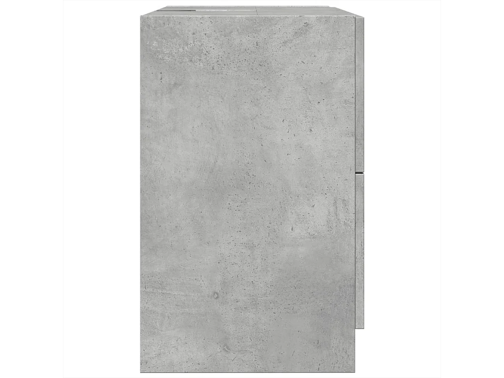 Mueble lavabo gris hormigón 59x37x59 cm Madera contrachapada