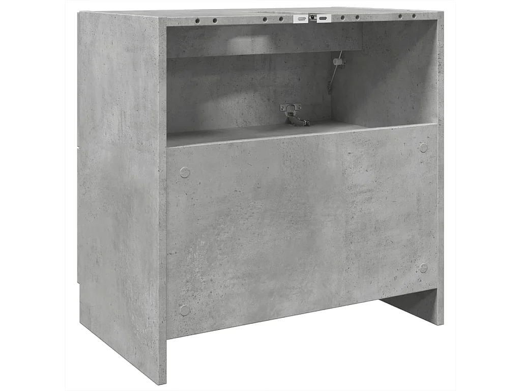 Armoire d'évier gris béton 59x37x59 cm Bois d'ingénierie