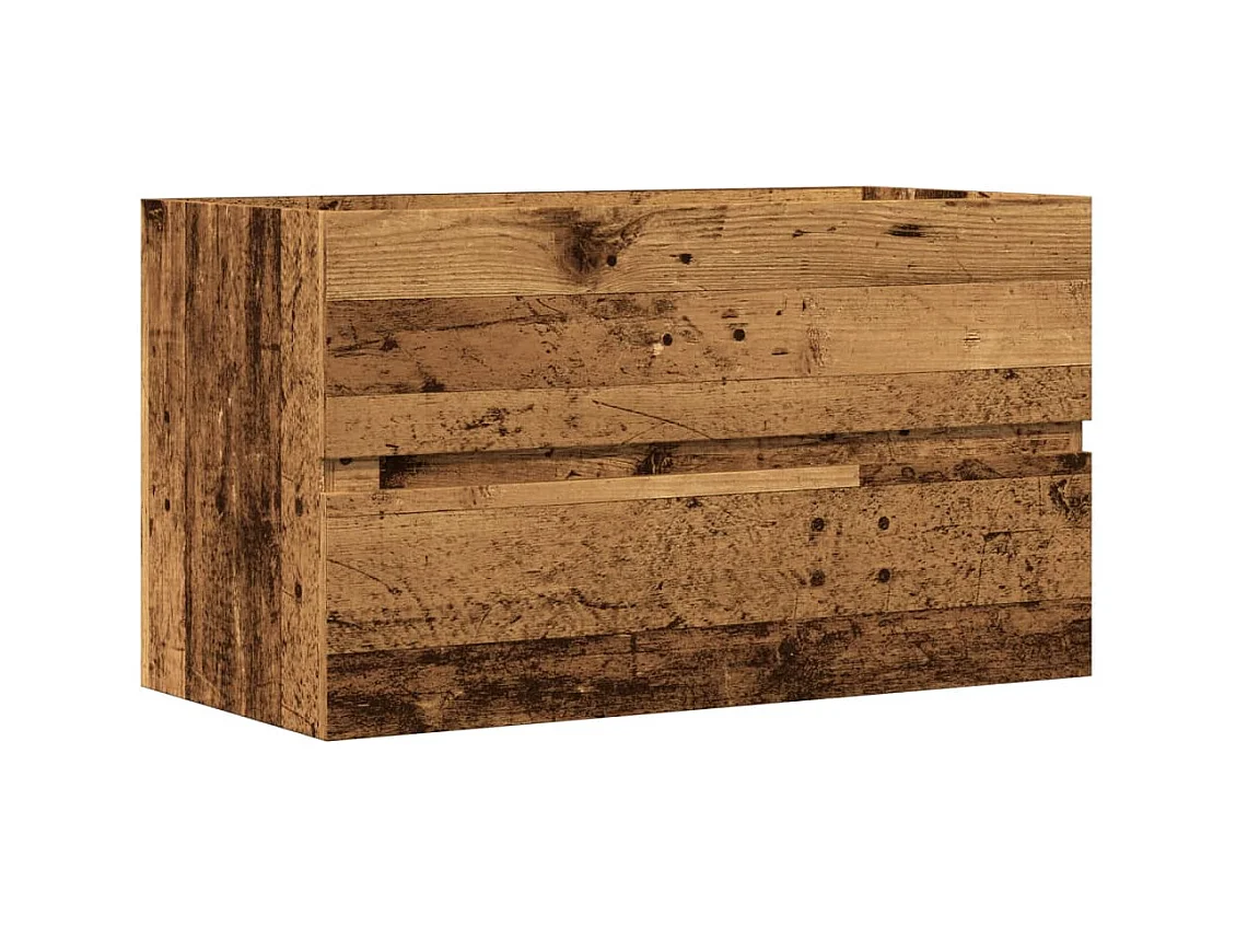 Armoire d'évier vieux bois 90x38,5x45 cm bois d'ingénierie