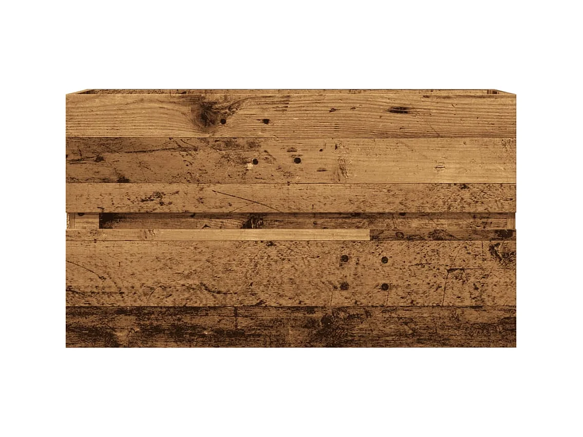 Armoire d'évier vieux bois 90x38,5x45 cm bois d'ingénierie