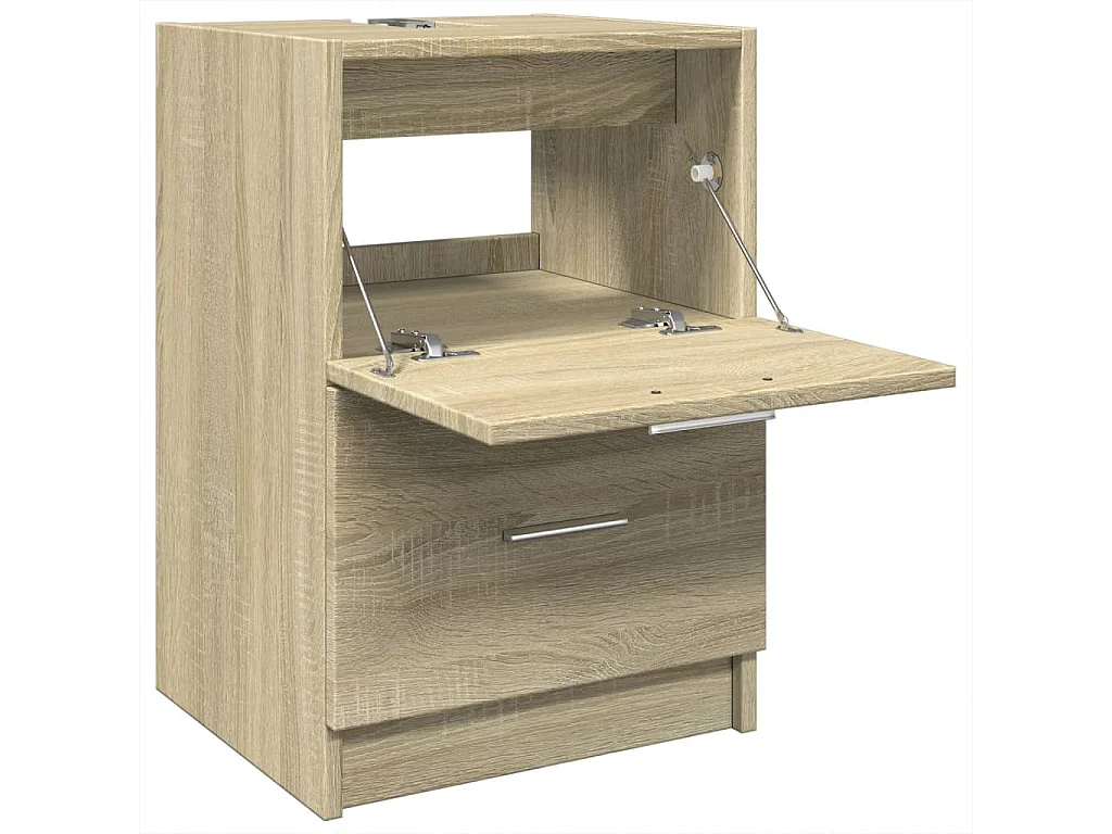Mueble lavabo roble Sonoma 40x37x59 cm madera contrachapada