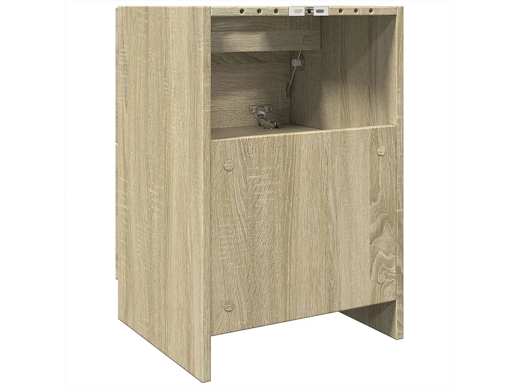 Mueble lavabo roble Sonoma 40x37x59 cm madera contrachapada