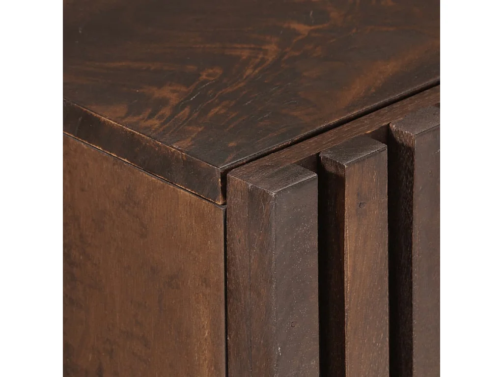 Mobile lavabo da bagno 62x34x58 cm in legno massello di mango marrone