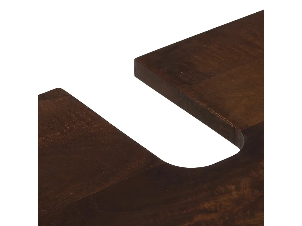 Mobile lavabo da bagno 62x34x58 cm in legno massello di mango marrone