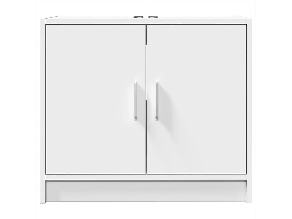 Mobile lavabo bianco 63x29x55 cm in derivati del legno