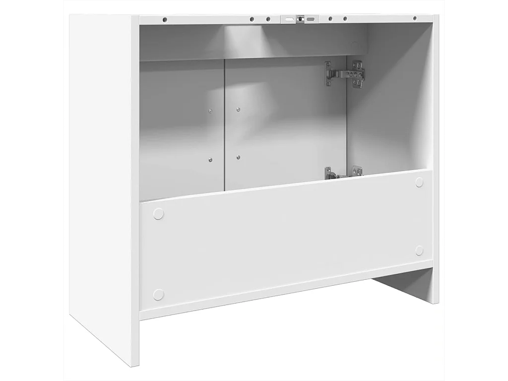 Mobile lavabo bianco 63x29x55 cm in derivati del legno