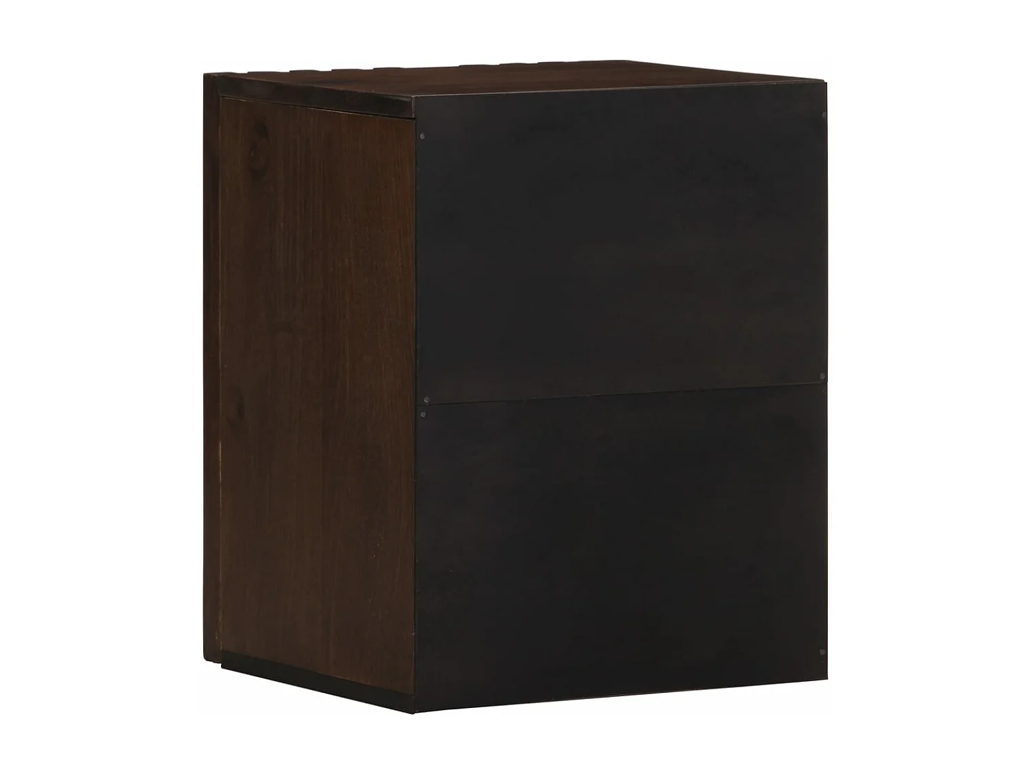 Armoire murale de salle de bain 38x34x48cm brun manguier massif