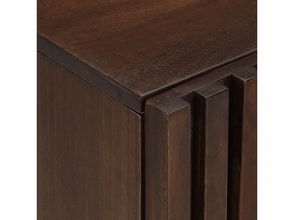 Armoire murale de salle de bain 38x34x48cm brun manguier massif