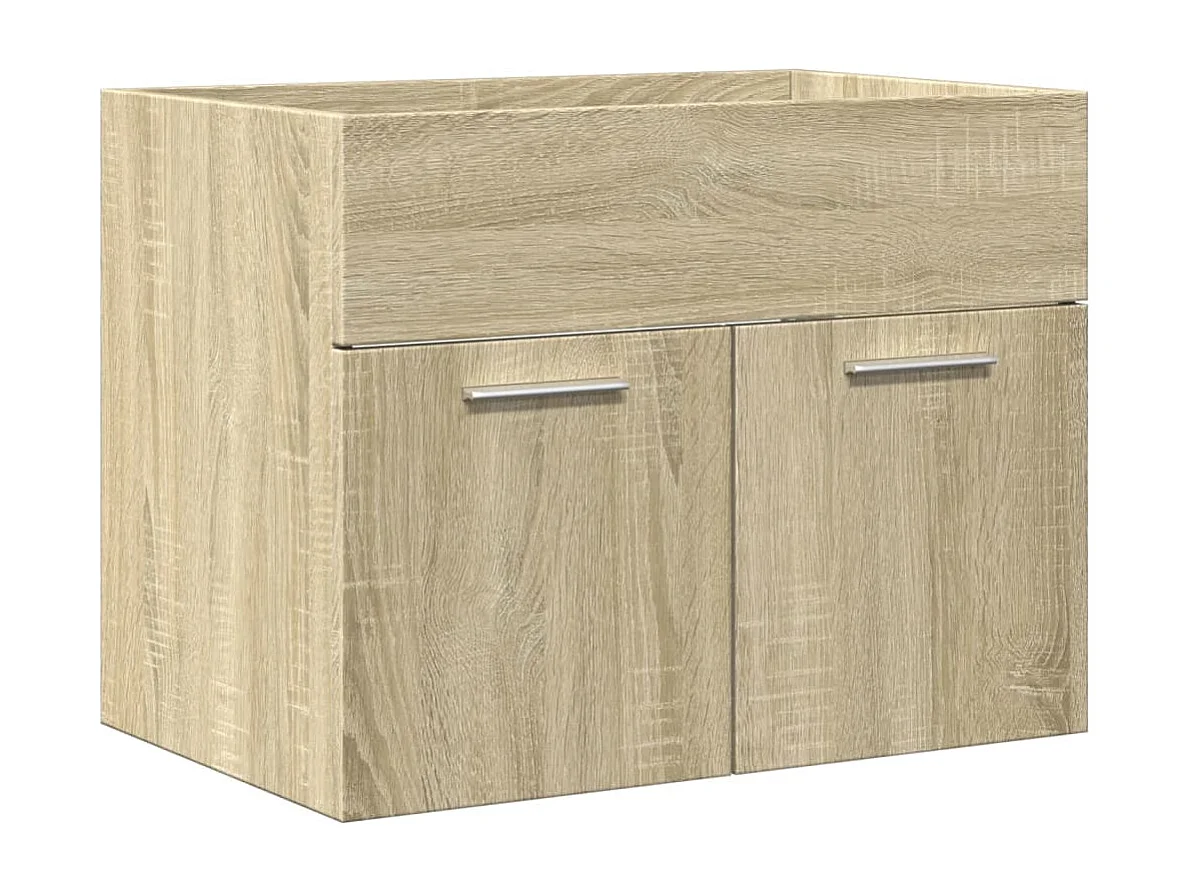 Set da bagno in rovere Sonoma da 2 pezzi