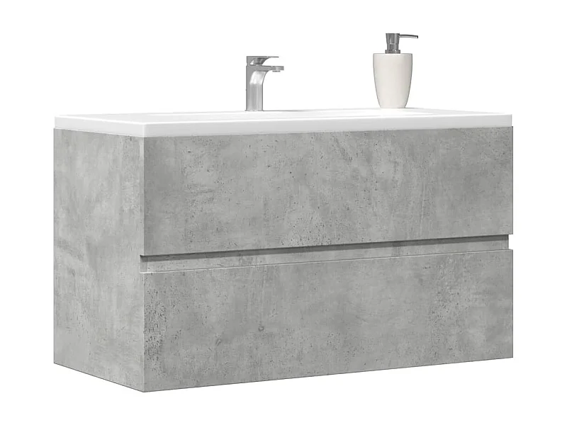 Armário de pia Concreto cinza 90x38,5x45 cm Aglomerado