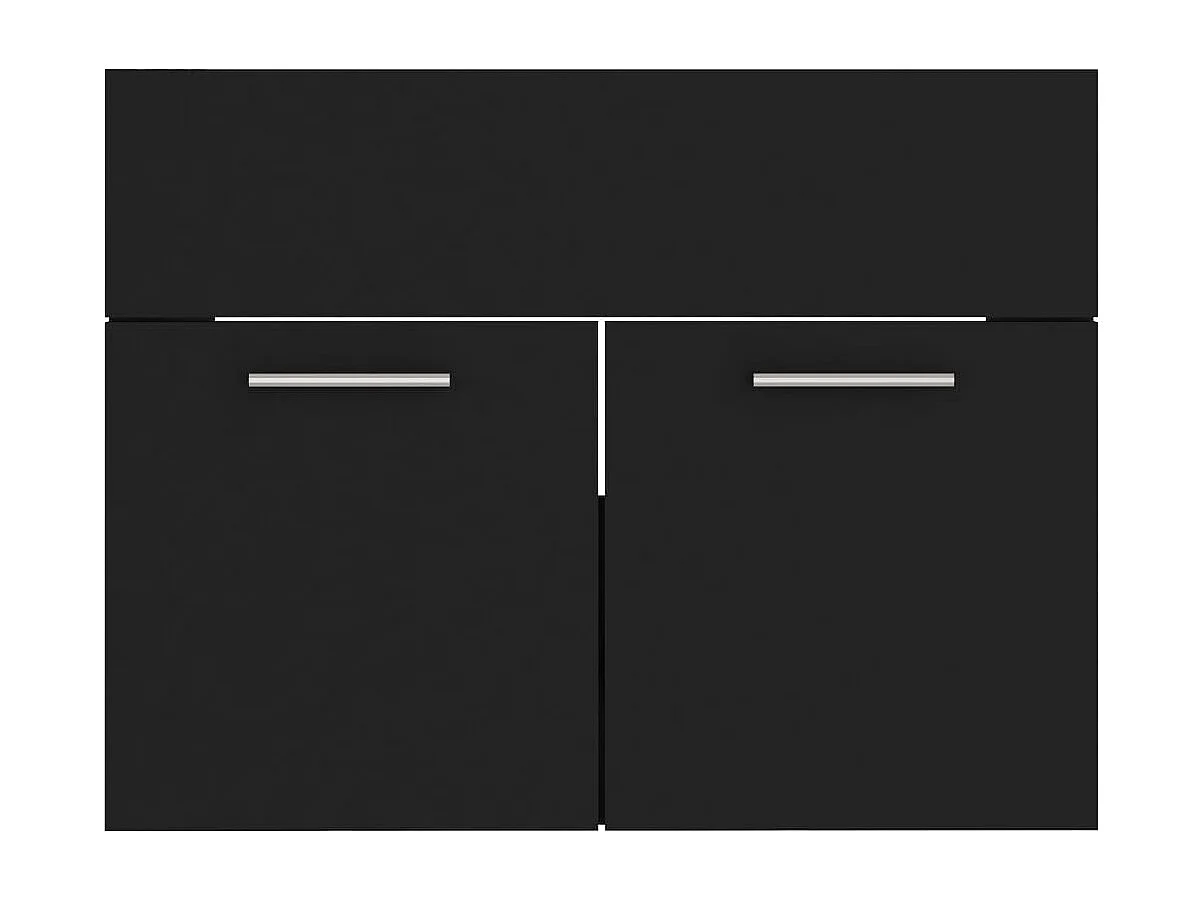 Mobile lavabo Nero 60x38,5x46 cm MDF