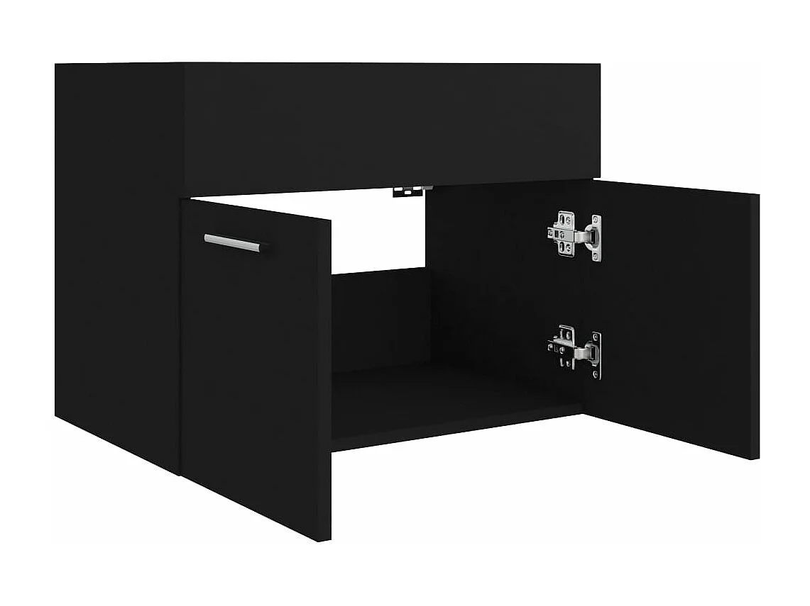 Mobile lavabo Nero 60x38,5x46 cm MDF