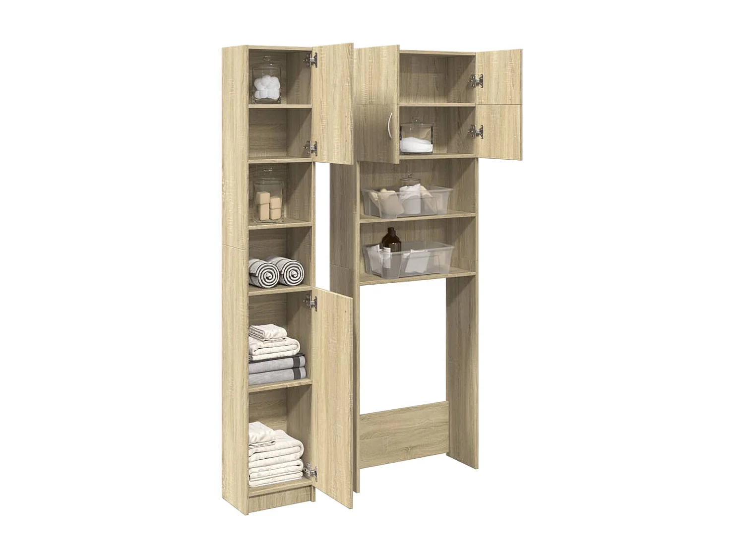 Set da bagno da 2 pezzi in legno ingegnerizzato