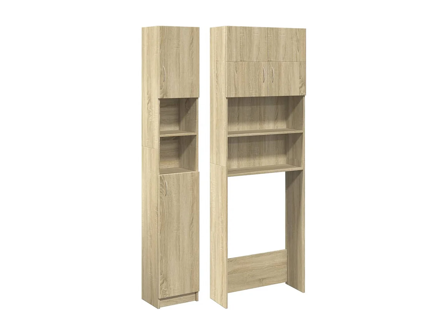 Set da bagno da 2 pezzi in legno ingegnerizzato