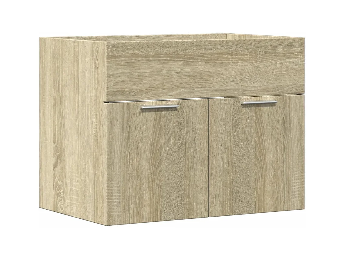 Armoire d'évier Chêne sonoma 60x38,5x46 cm Aggloméré