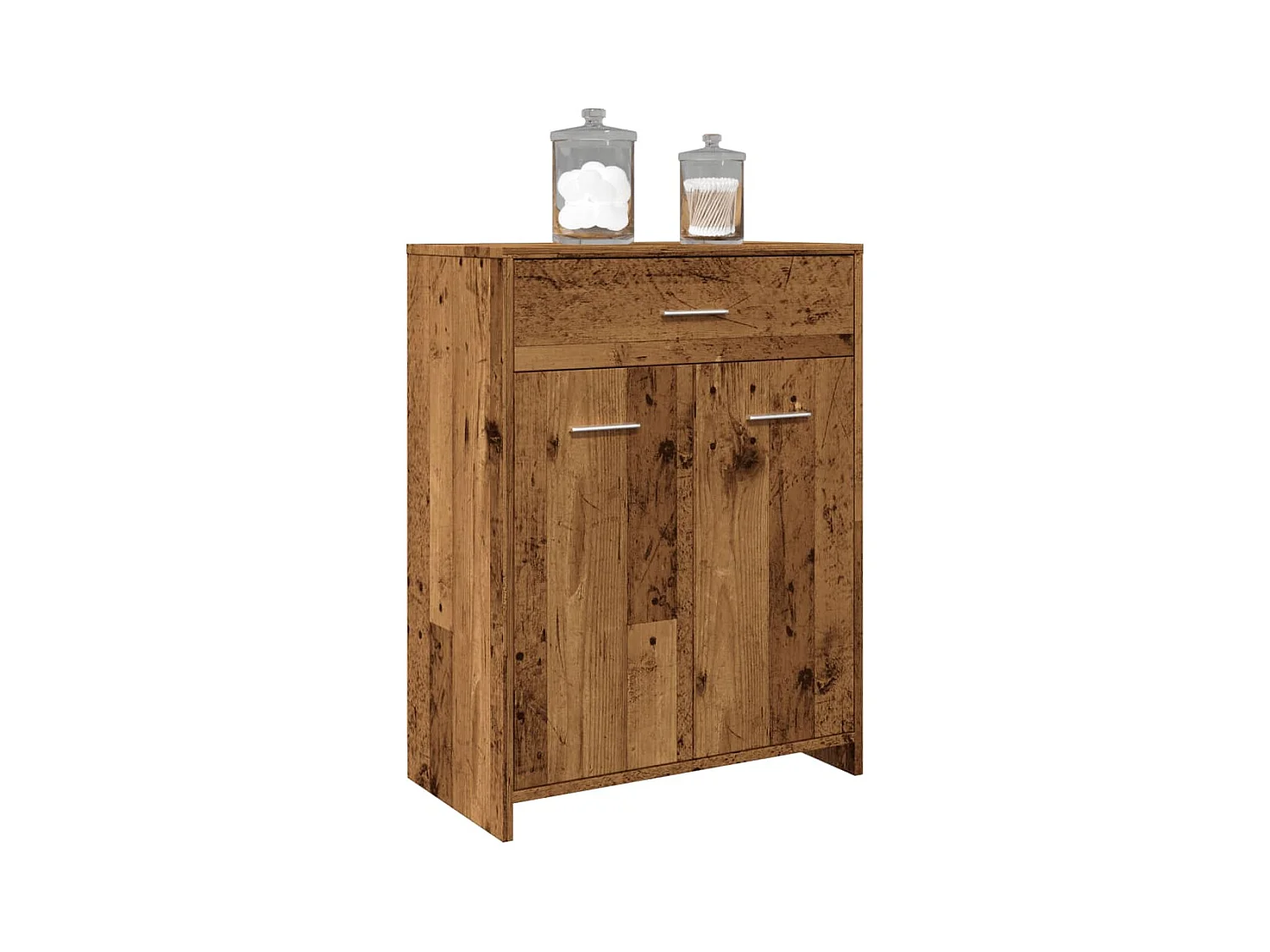 Armoire de salle de bain vieux bois 60x33x80 cm bois ingénierie