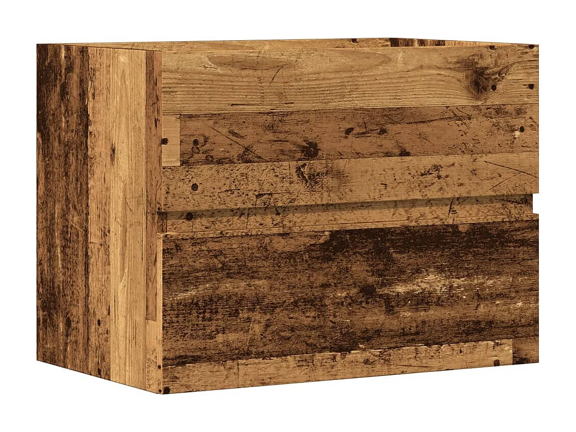 Mobile da bagno in legno vecchio, legno composito