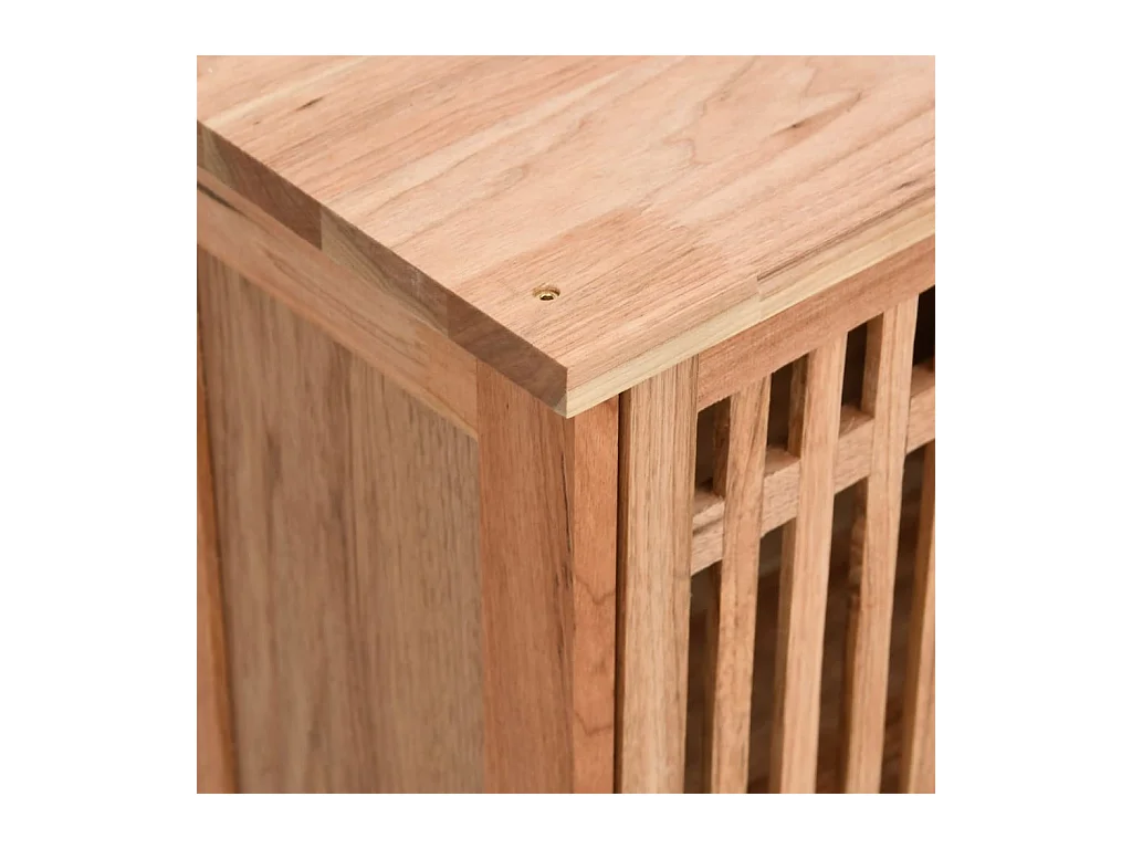 Set di mobili da bagno 2 pezzi in legno massello di noce