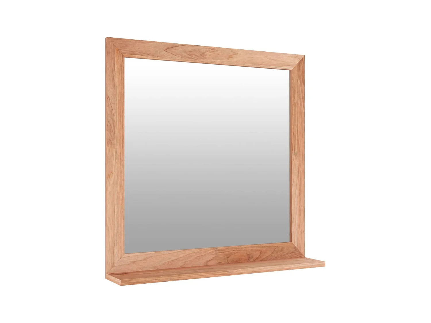 Set di mobili da bagno 2 pezzi in legno massello di noce