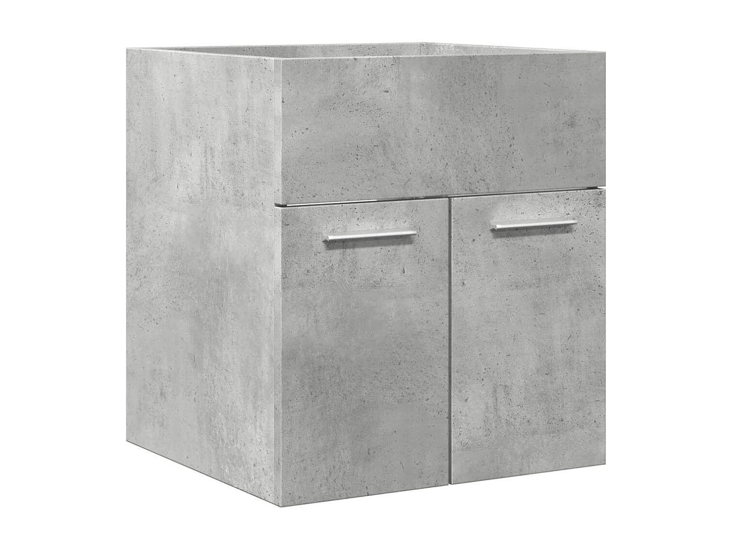 Ensemble de meubles de salle de bain 2 pcs gris béton