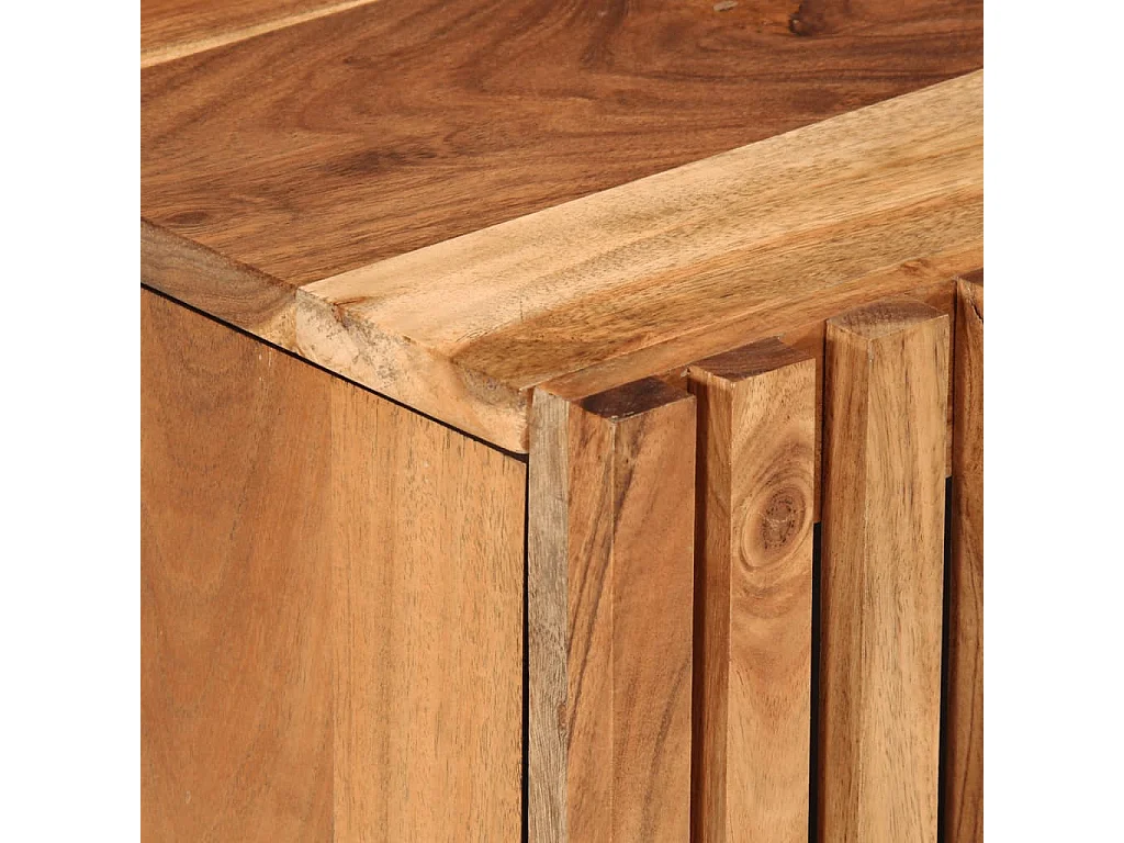 Ensemble de meubles de salle de bain 2 pcs bois massif d'acacia