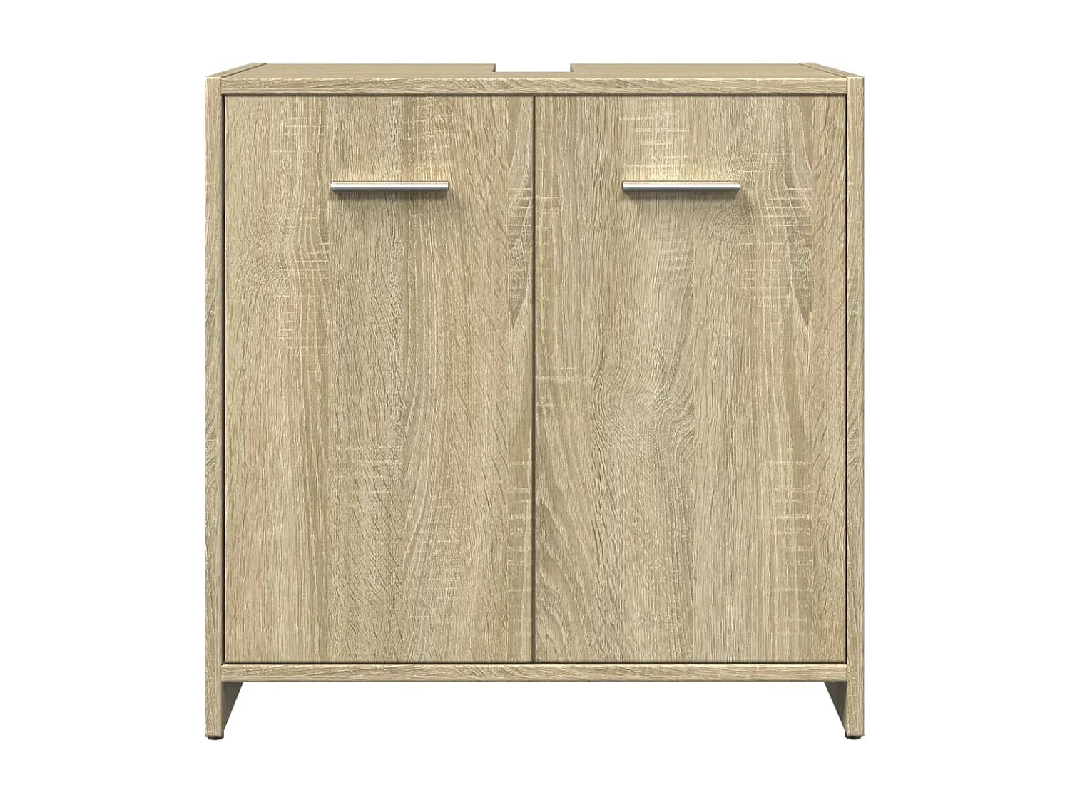 Ensemble de meubles de salle de bain 4 pcs chêne sonoma