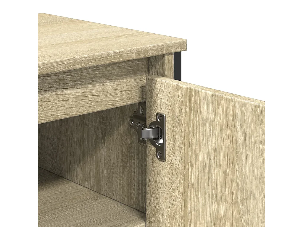 Armoire lavabo de salle de bain chêne sonoma 91x35x60 cm