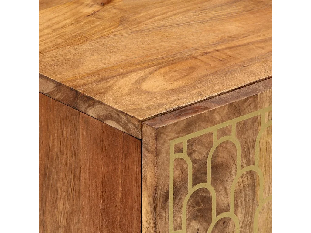 Mobile lavabo da bagno in legno massello di mango