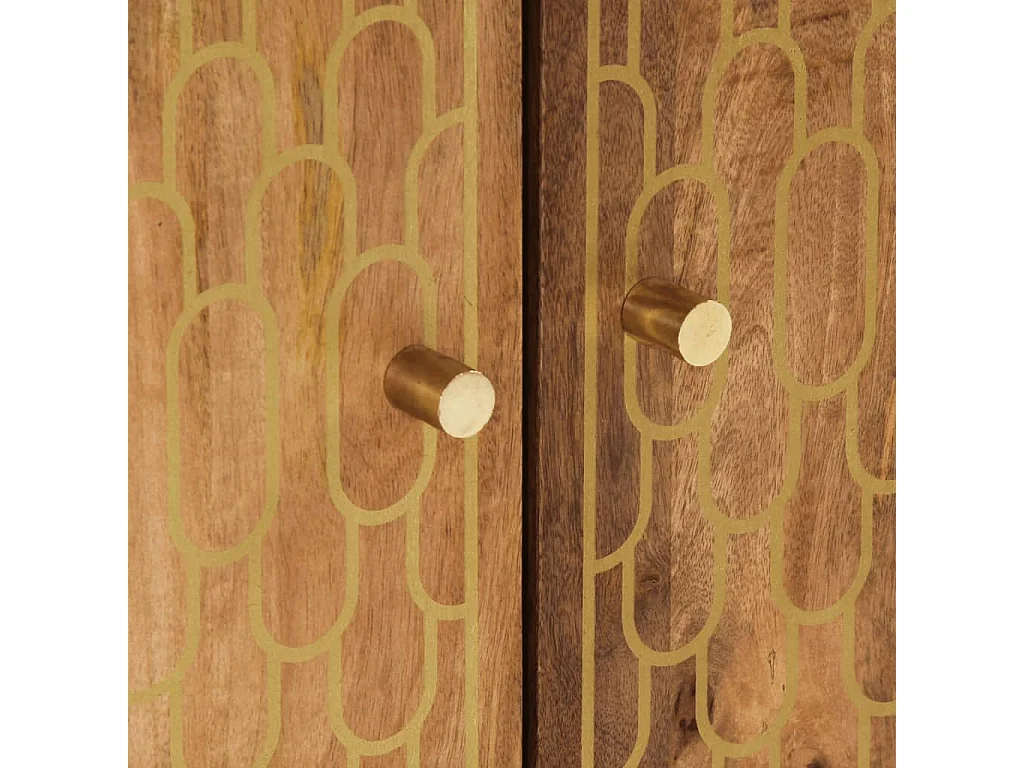 Mobile lavabo da bagno in legno massello di mango