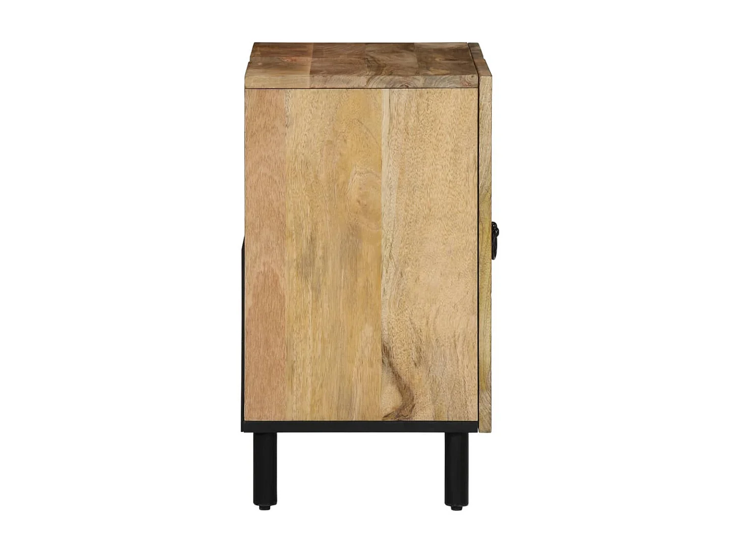 Set 2 mobili da bagno in legno massello di mango