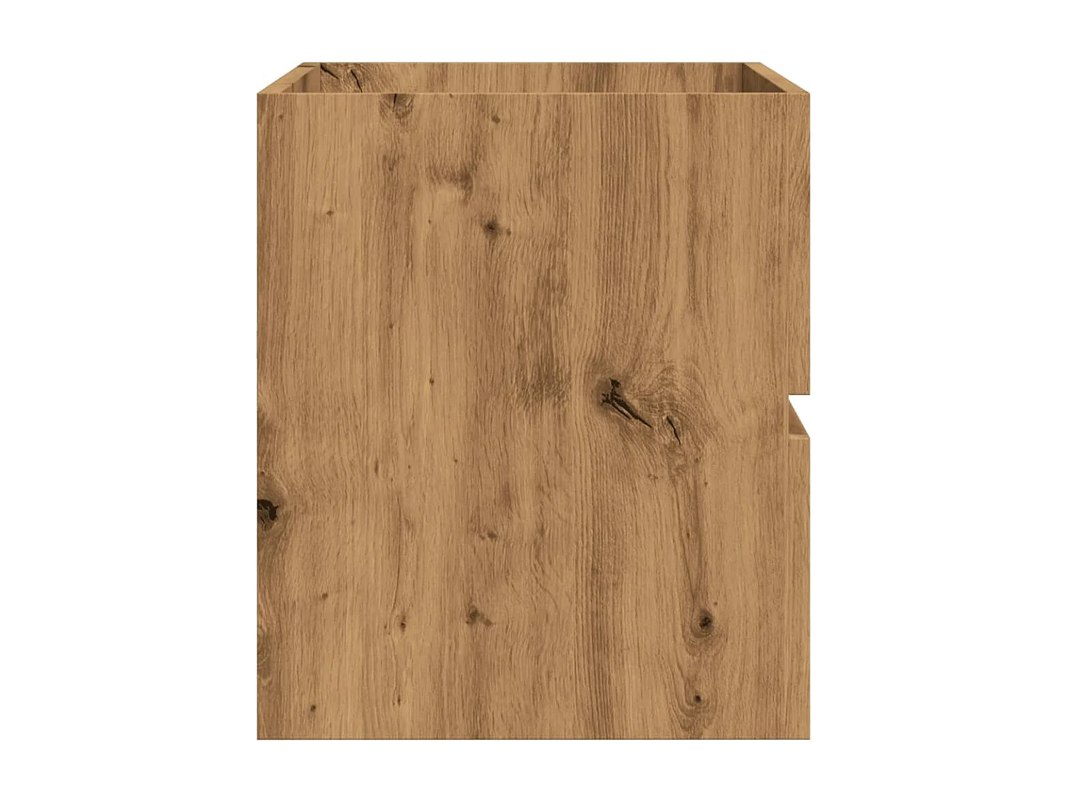 Mobile lavabo artigianale in rovere 90x38,5x45 cm in derivati del legno