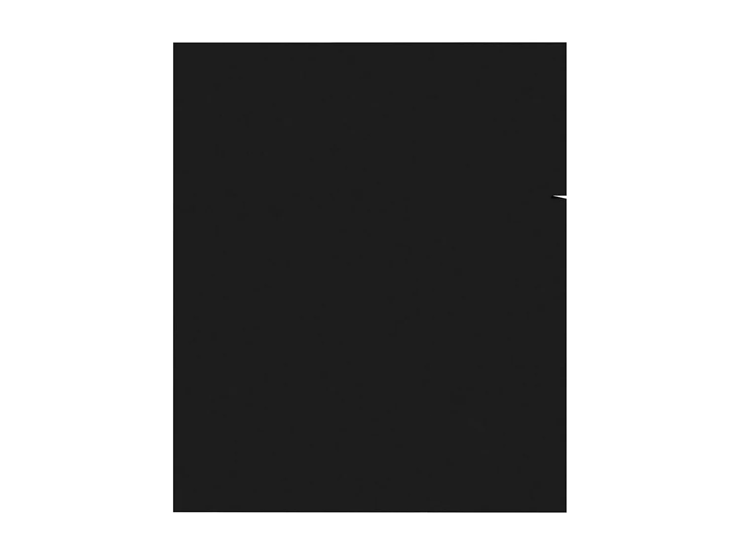 Set di mobili da bagno da 2 pezzi. Legno ingegnerizzato nero