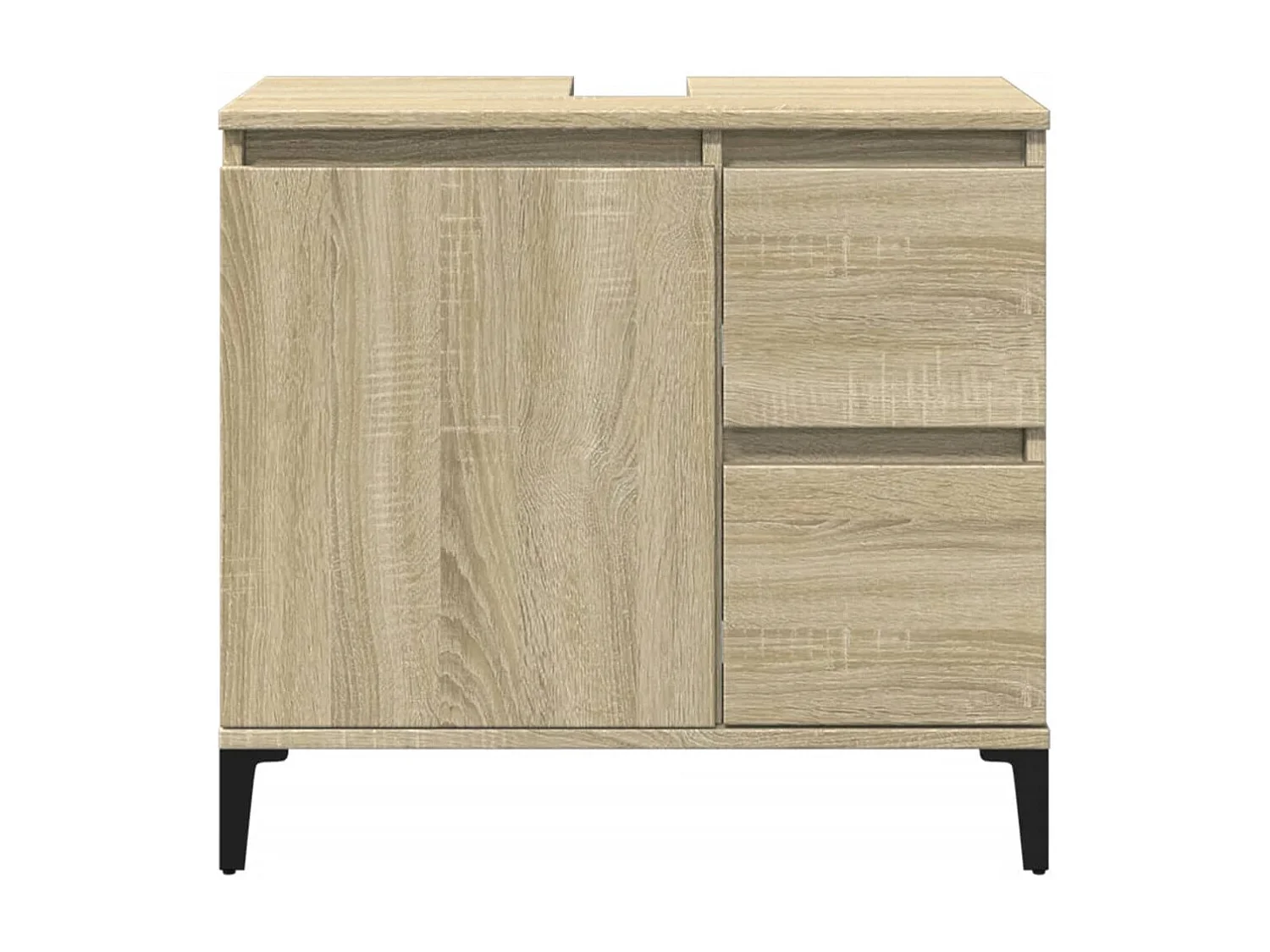 Armoire salle de bain chêne sonoma 65x33x60 cm