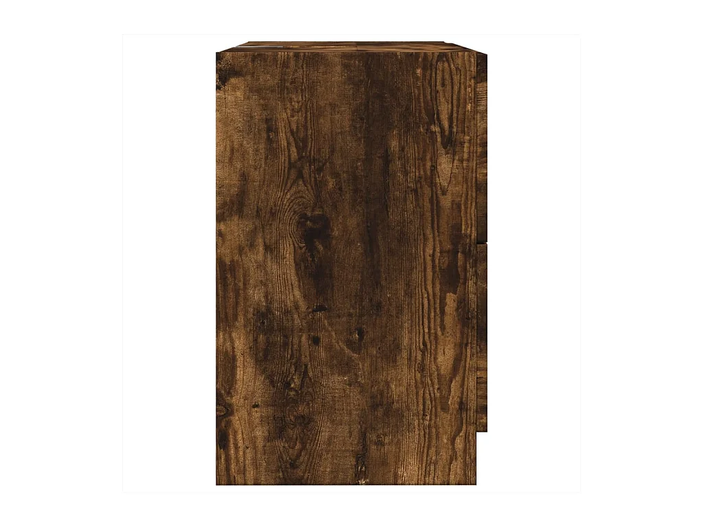 Meuble d'évier chêne fumé 59x37x59 cm bois d'ingénierie