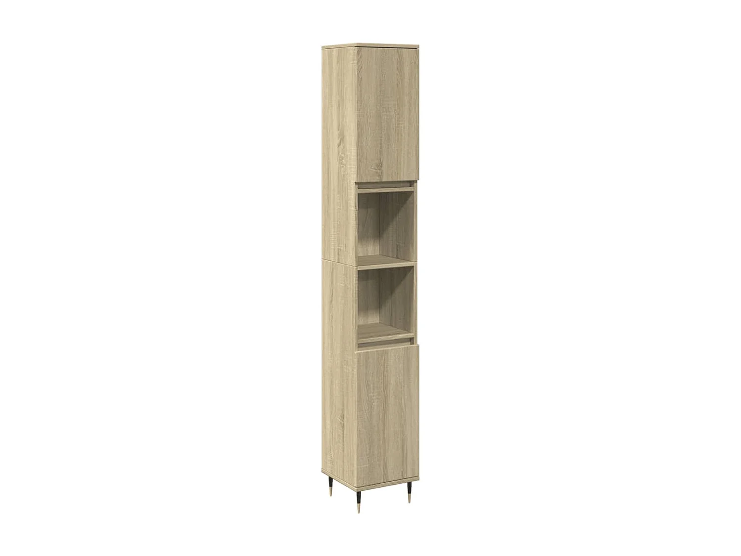 Armoire salle de bain chêne sonoma 30x30x190 cm