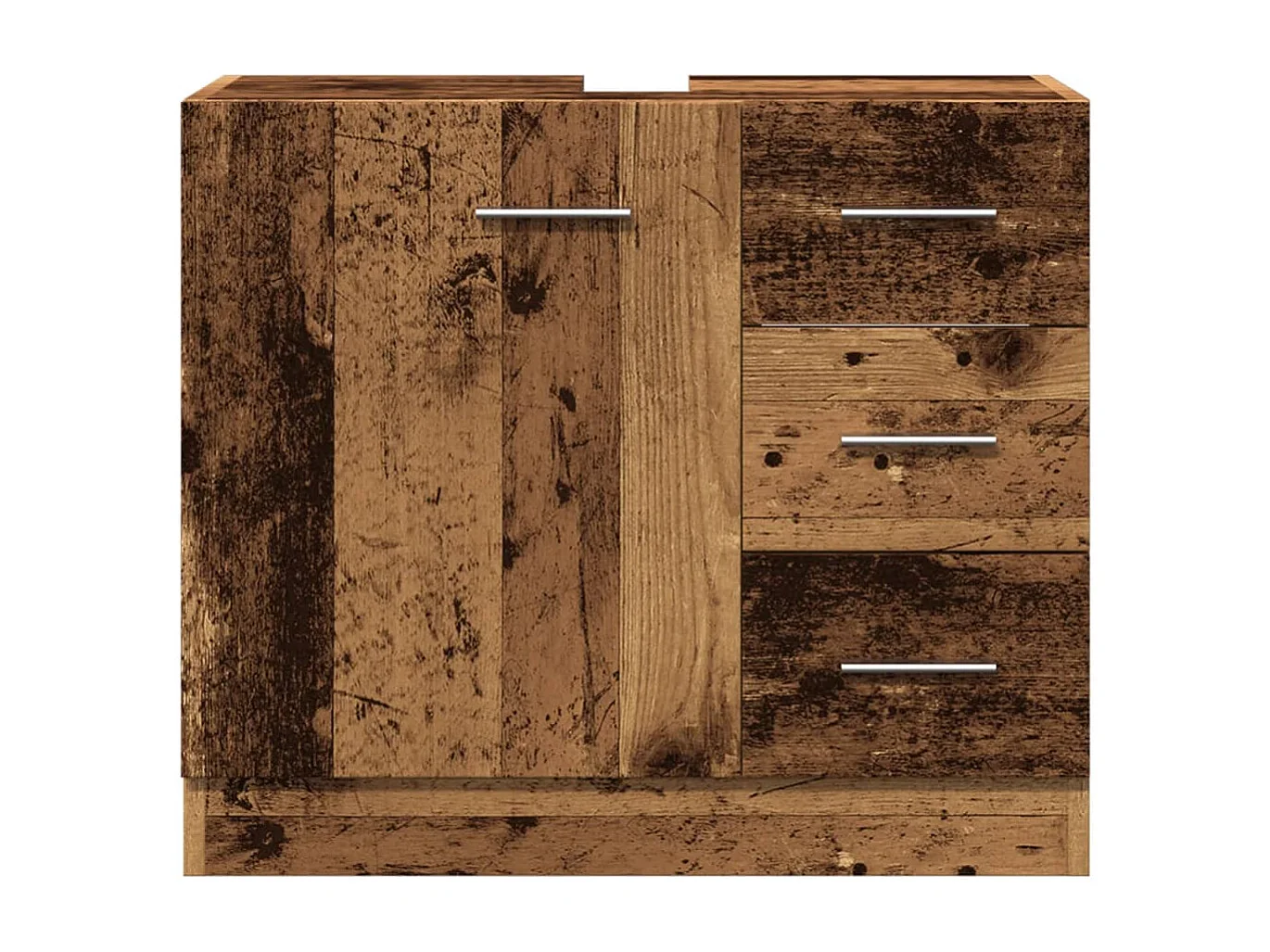 Mueble lavabo madera antigua 63x30x54 cm madera contrachapada