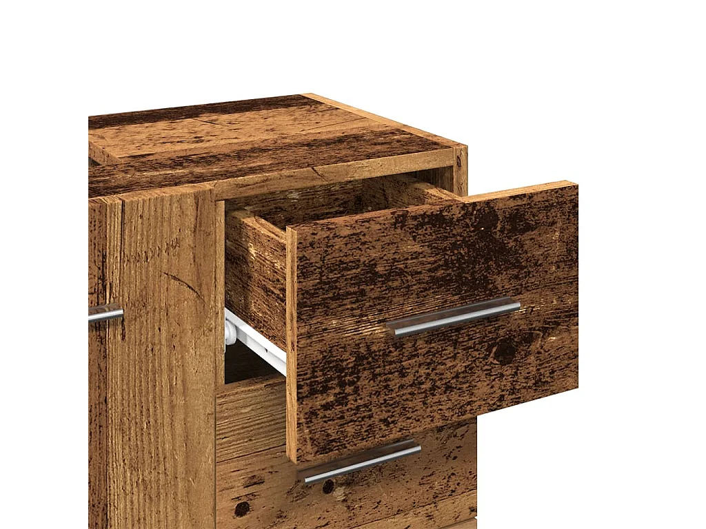 Mueble lavabo madera antigua 63x30x54 cm madera contrachapada