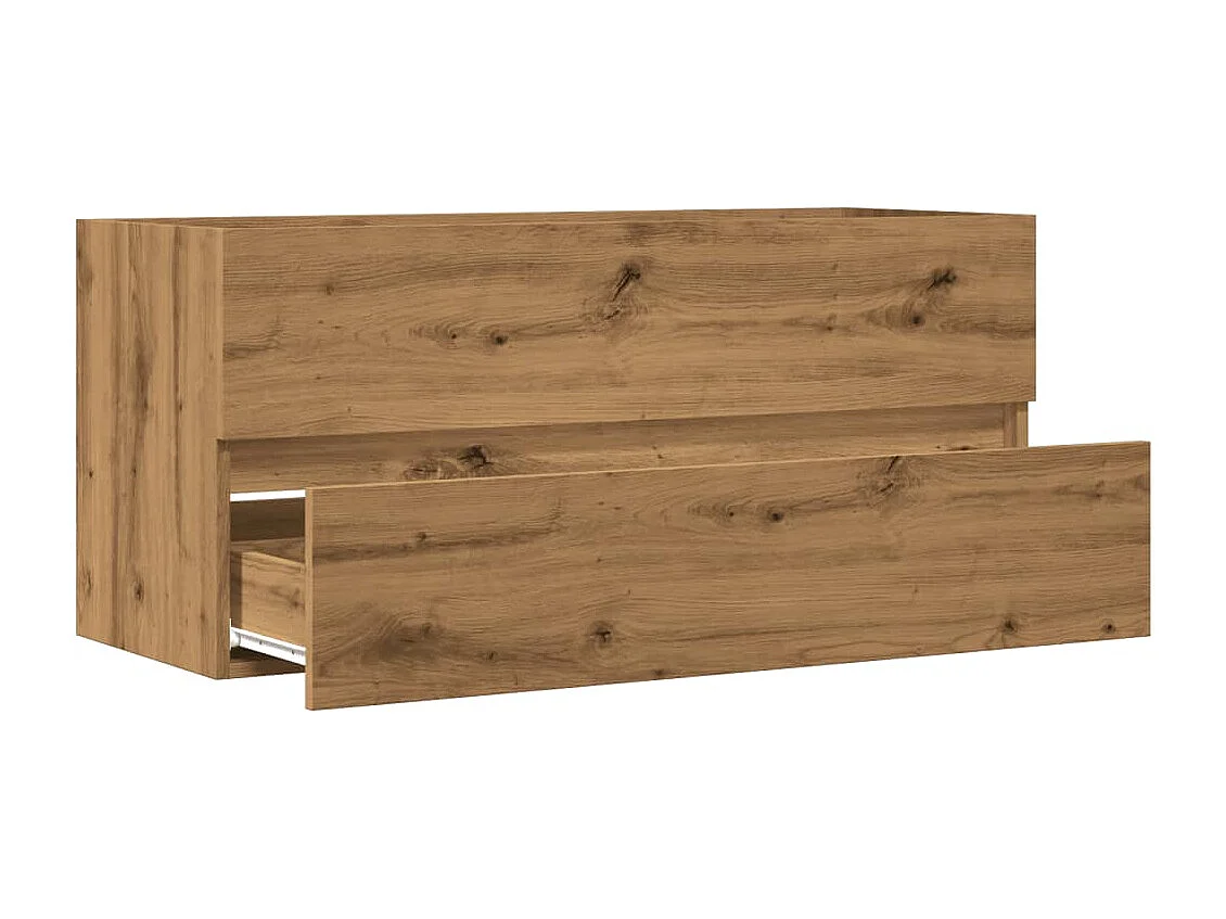 Mueble lavabo artesanal de roble 100x38,5x45 cm de madera contrachapada