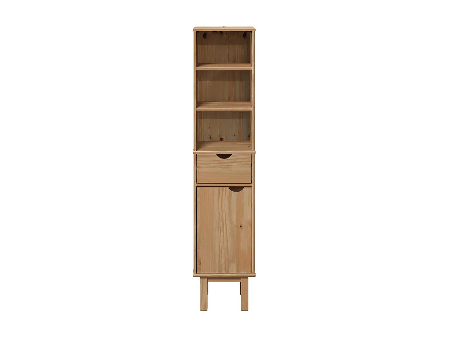 Armoire de salle de bain OTTA 35x30x159 cm bois massif de pin