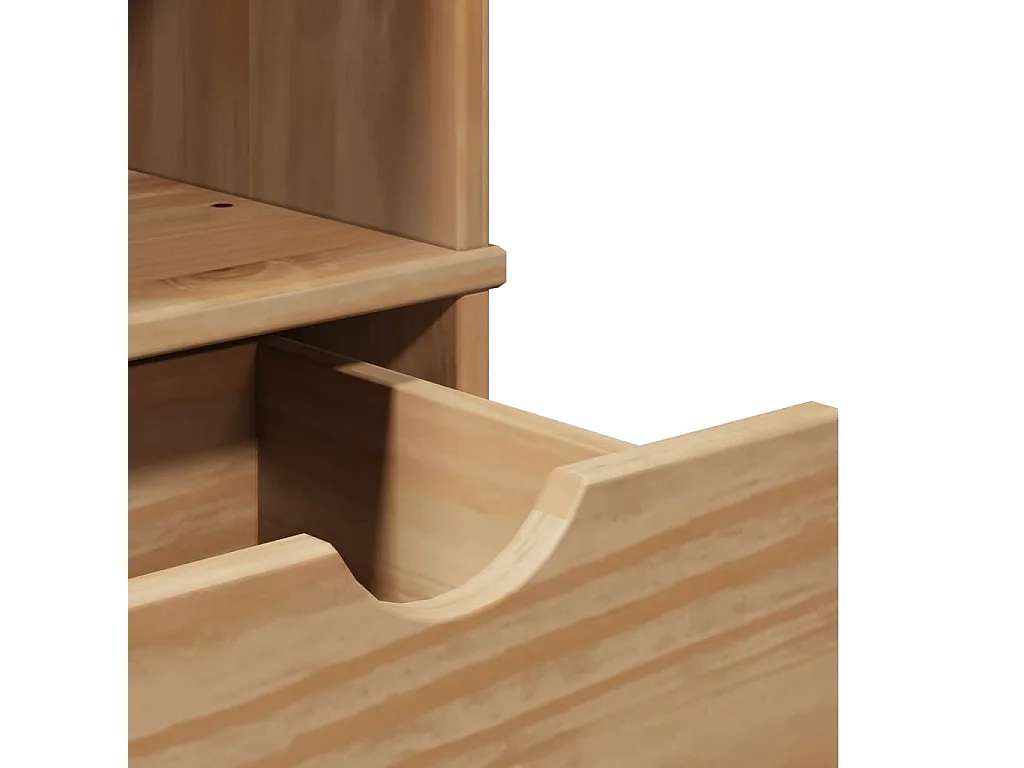 Armoire de salle de bain OTTA 35x30x159 cm bois massif de pin