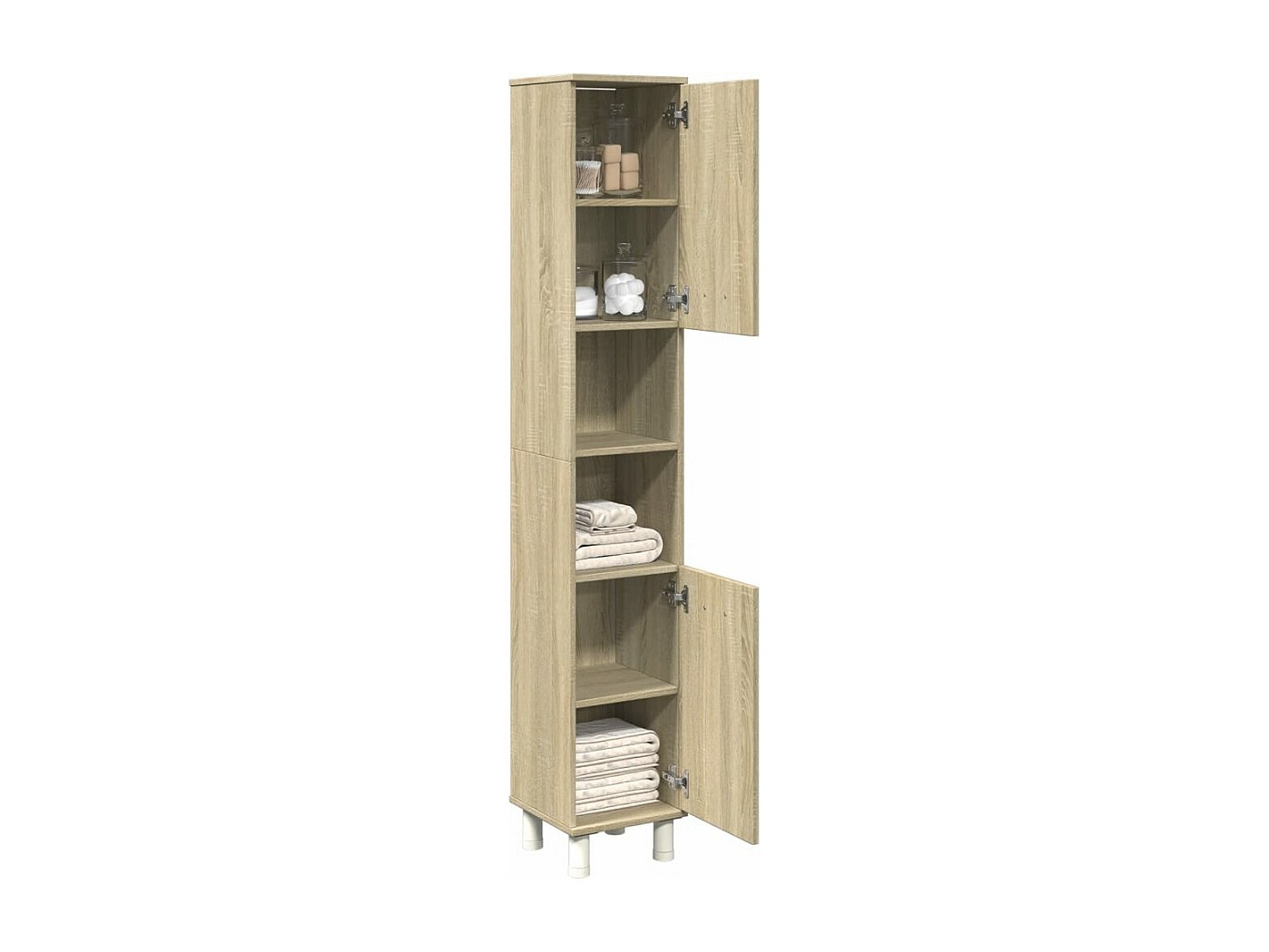 Meuble-lavabo Avec Miroir Chêne Noir 60x16x60 Cm - Bois MDF, 2 Portes, Rangement Salle De Bain, Style Moderne