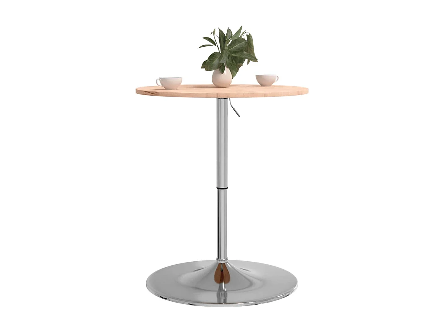 Tavolino da Bar Ø60x89,5 cm in Legno Massello di Faggio