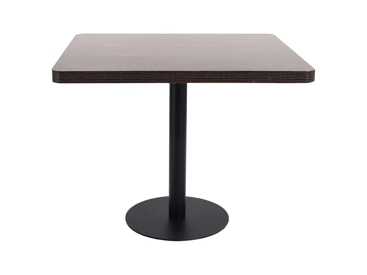 Bistrotafel 80x80 cm MDF donkerbruin