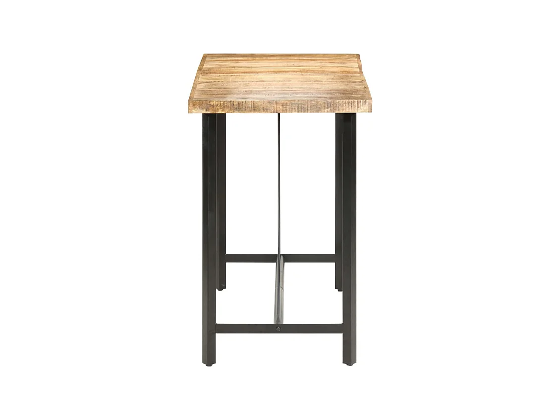 Tavolo da Bar 180x70x107 cm in Legno Ruvido di Mango