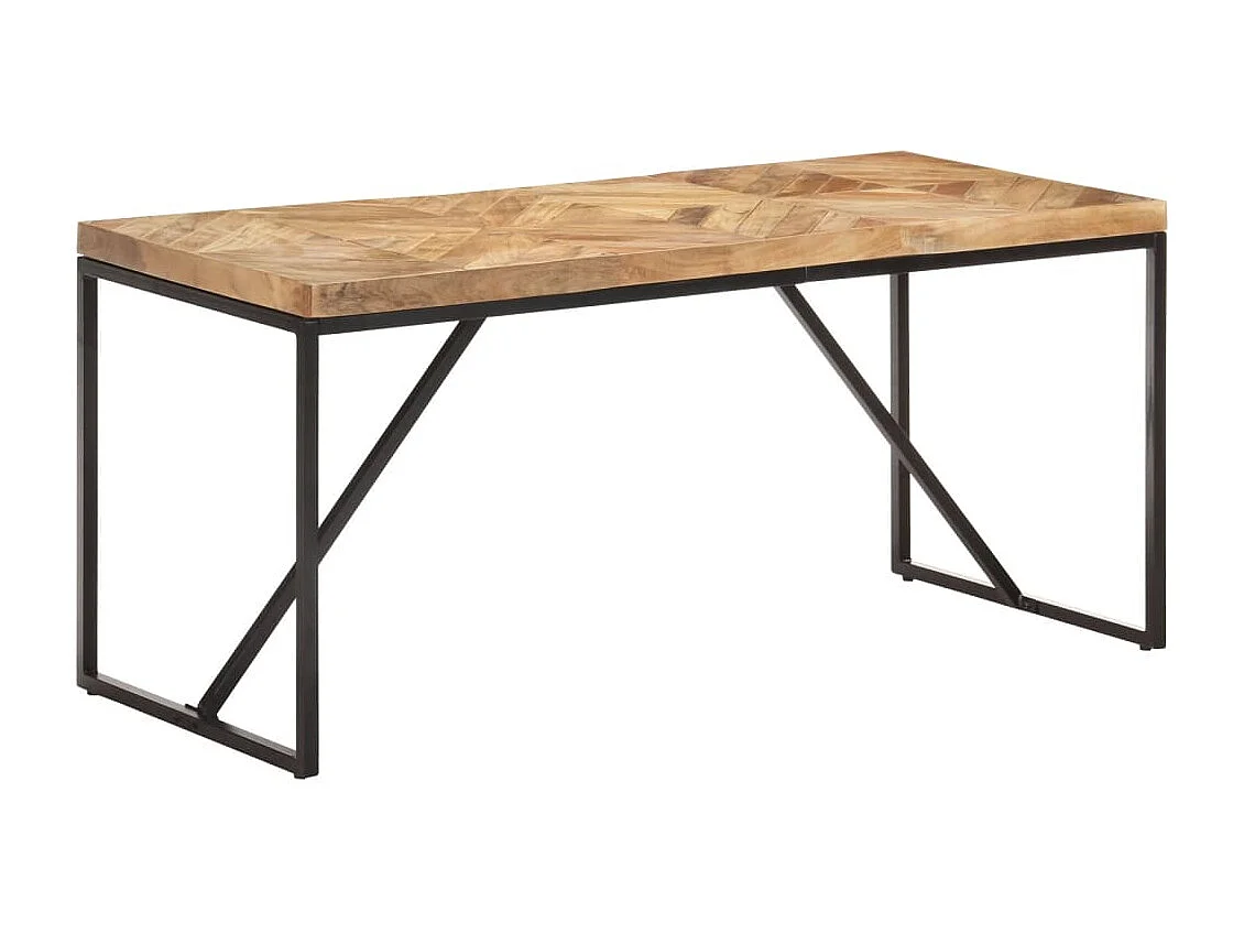 Tavolo da Pranzo 160x70x76 cm in Legno Massello Acacia e Mango