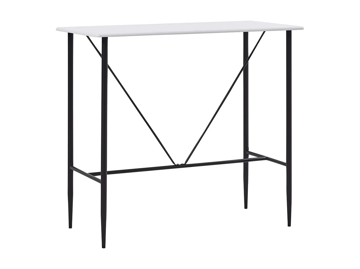 Table de bar Blanc 120x60x110 cm MDF