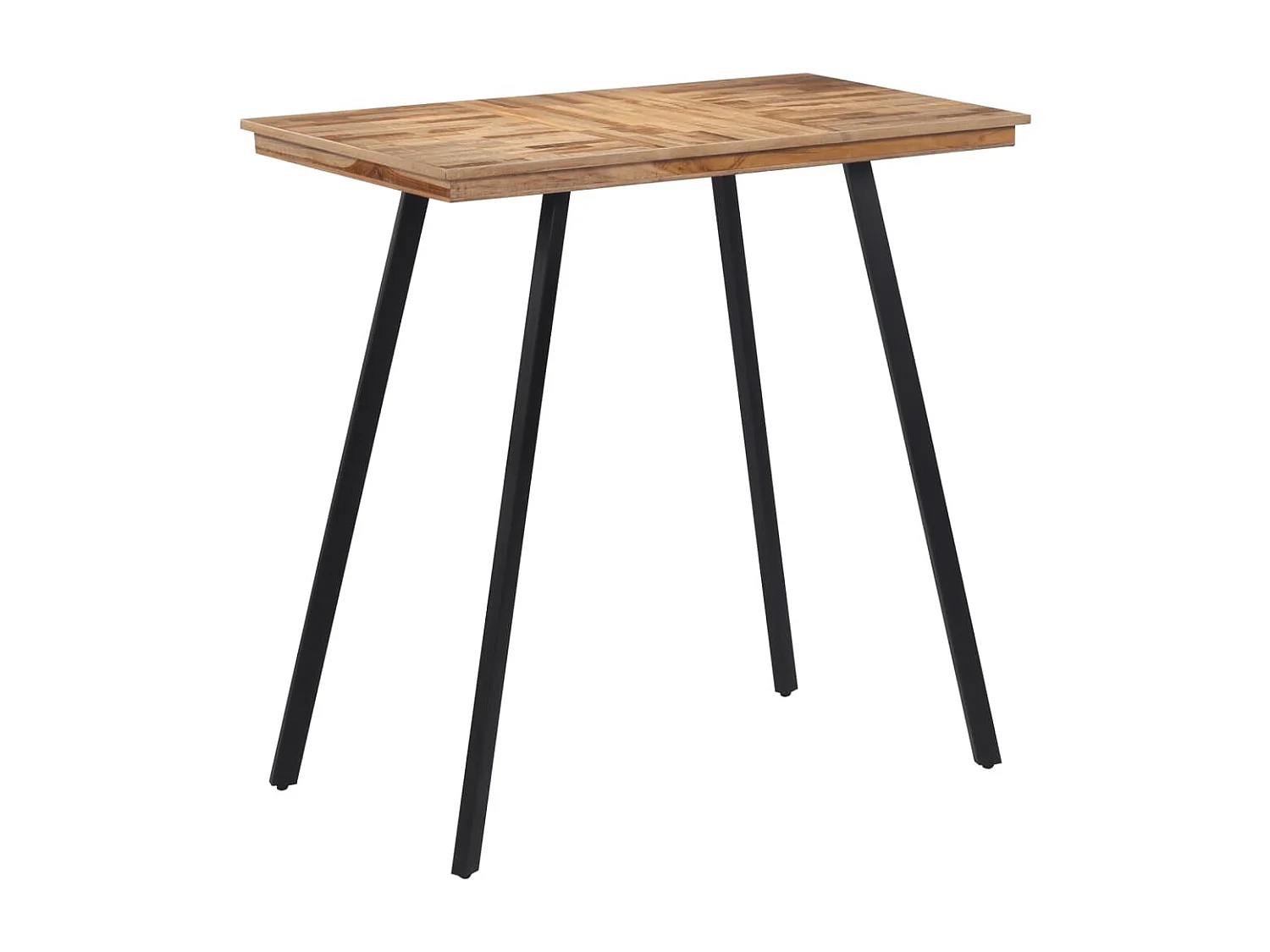 Mesa de bar 110x55x105 cm madeira de teca maciça