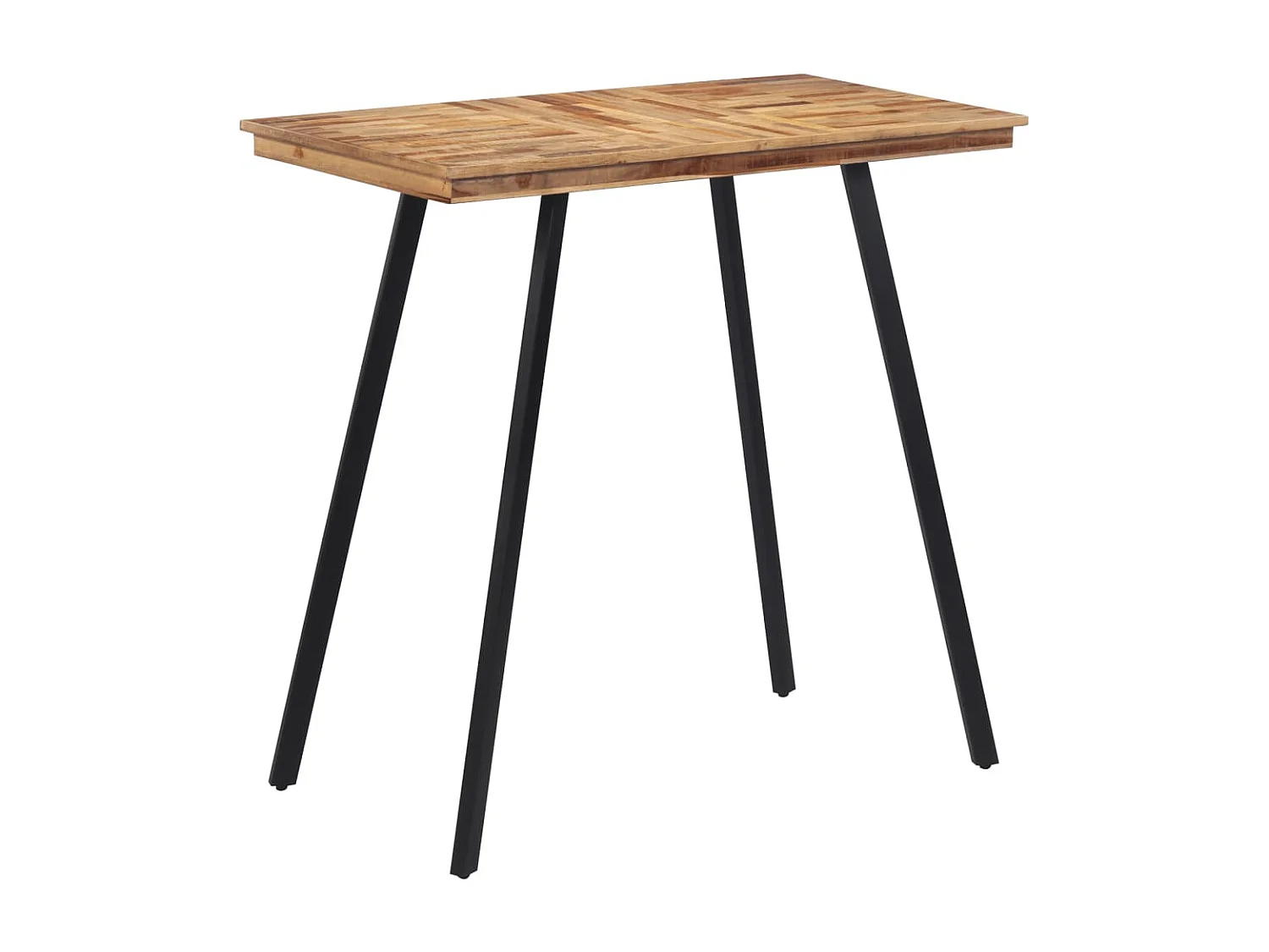Mesa de bar 110x55x105 cm madeira de teca maciça