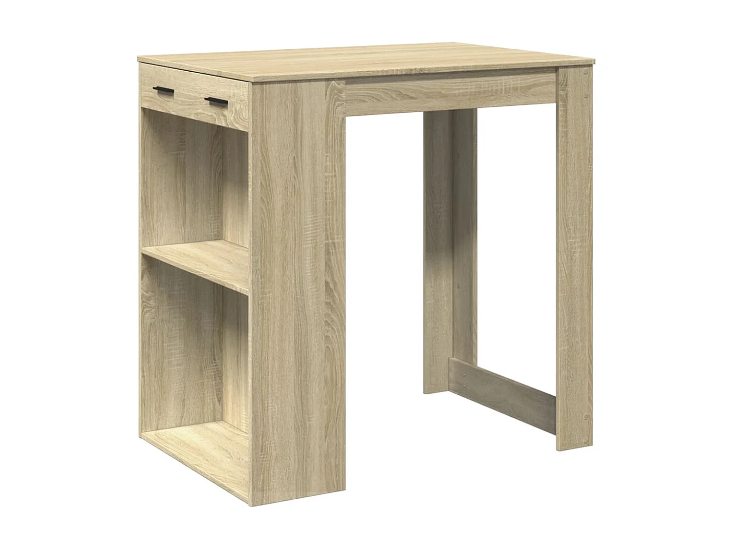 Table de bar chêne sonoma 102x70x103,5 cm bois d'ingénierie